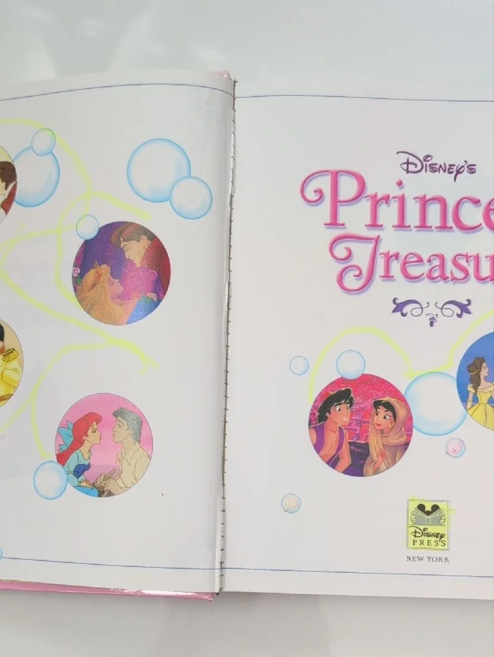 VTG 2001 Disney's Princess Treasury Oversized Hardcover Storybook Illustrated
